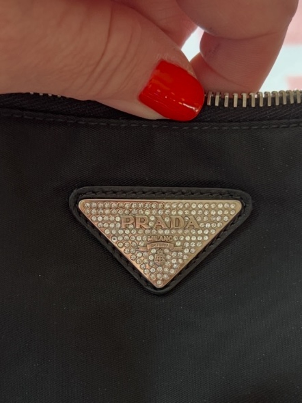 Prada⭐️Re-edition 2002!⭐️
Crystalized/Rhinestone logo mini bag!⭐️OFFERS Always! - Picture 8 of 15